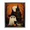 Stupell Industries Cute Ghost & Haunted House Floating Frame, design by Arlington Prints